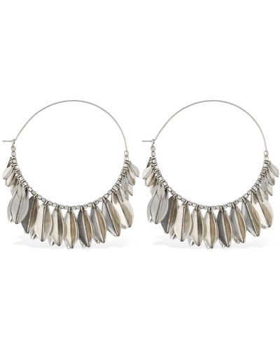 Isabel Marant Shiny Lea Hoop Earrings - Metallic