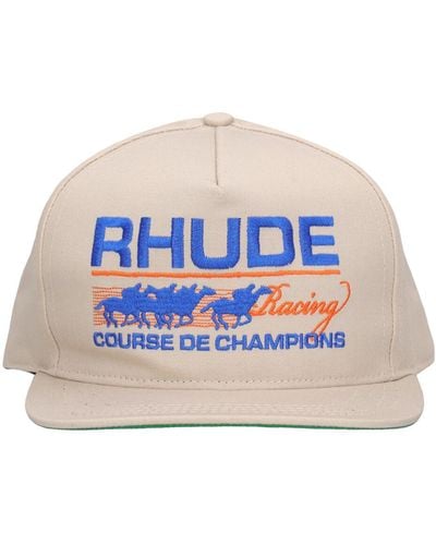 Rhude Course De Champions コットンブレンドキャップ - ブルー