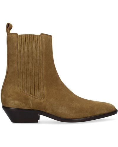 Isabel Marant 40mm Delena Suede Ankle Boots - Multicolour