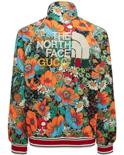Gucci Jacke Mit Blumendruck "x The North Face" - Mehrfarbig