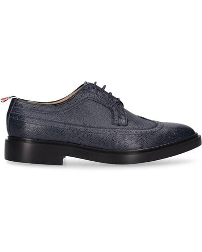 Thom Browne Classic Leather Lace-Up Shoes - Blue