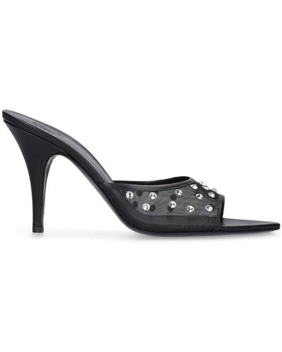 Gia Borghini 90mm Honorine Mesh Sandals - Metallic