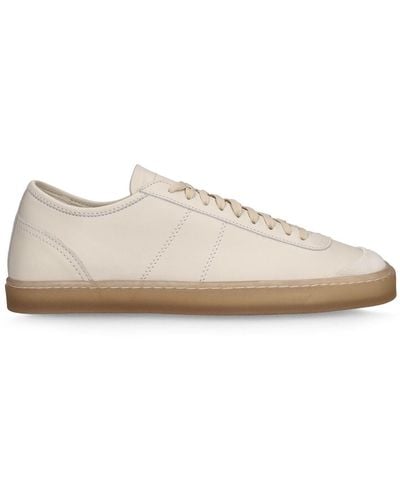 Lemaire Linoleum Basic Leather Trainers - Natural