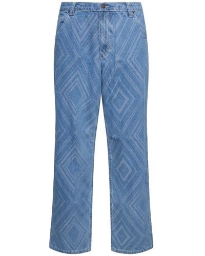 Honor The Gift A-spring Diamond Denim Pants - Blue