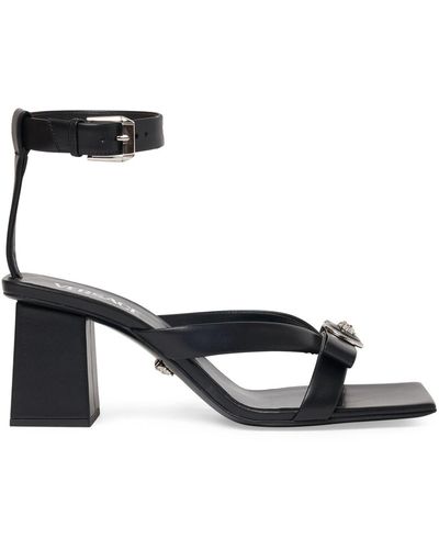 Versace 70Mm Leather Sandals - Black