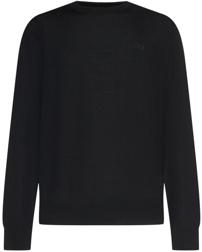 DSquared² Monogram ウールセーター - ブラック