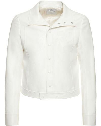 Courreges Giacca in vinile - Bianco
