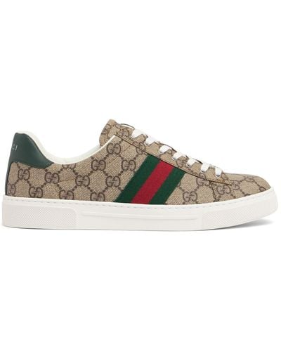 Gucci 30mm Hohe Canvas-sneakers " Ace" - Mehrfarbig