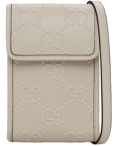 Gucci gg Embossed Mini Bag - White