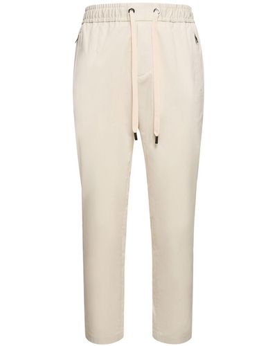 Dolce & Gabbana Stretch Cotton jogging Trousers - Natural