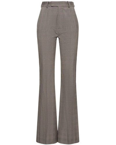 Vivienne Westwood Ray Prince Of Wales Flared Trousers - Grey