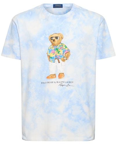 Polo Ralph Lauren T-shirt "riviera Club Beach Bear" - Blau