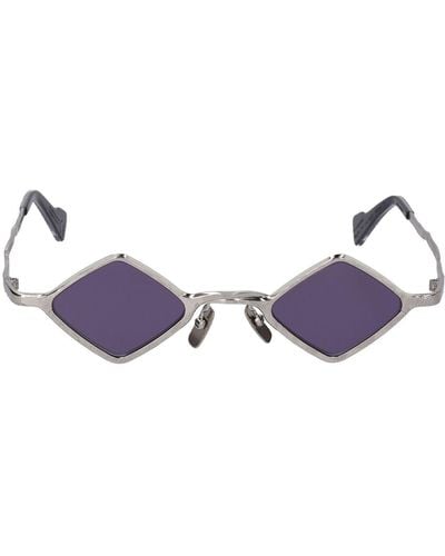 Kuboraum Z14 Squared Metal Sunglasses - Purple