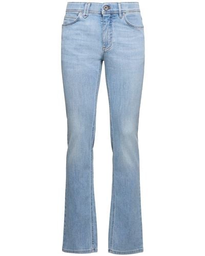 Brioni Jeans de denim de algodón stretch - Azul