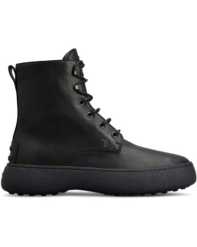 Tod's Leather lace-up boots - Negro