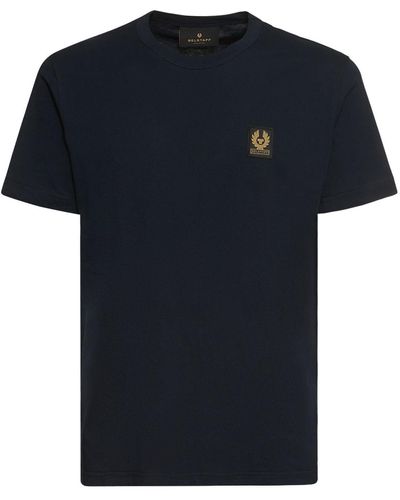Belstaff T-shirt in jersey con logo - Nero