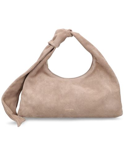 Anine Bing Grace Leather Shoulder Bag - Natural