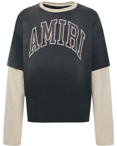 Amiri T-shirt Mit Vintagedruck - Schwarz