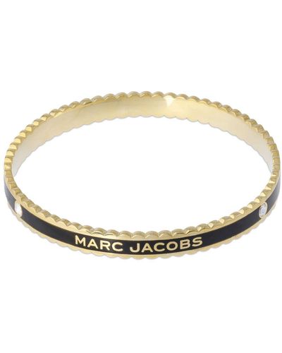 Marc Jacobs Bracelet rigide the medallion - Métallisé