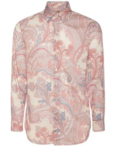 Etro Paisley Print Shirt - Pink