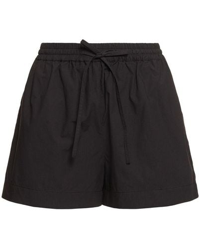 Matteau Cotton elastic shorts - Nero