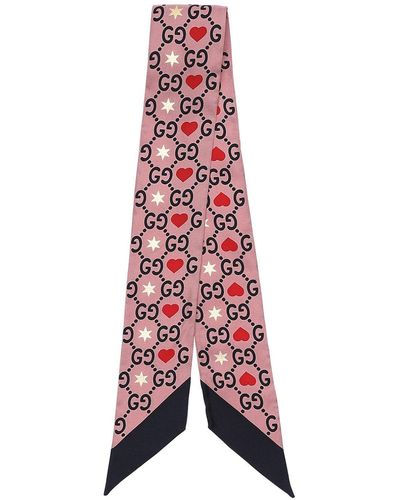 Gucci Silk Neck Bow - Pink