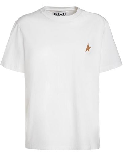 Golden Goose T-Shirt mit Stern-Print - Weiß