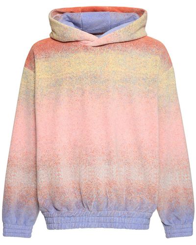 Bonsai Oversize Degradé Knit Hooded Sweater - Pink