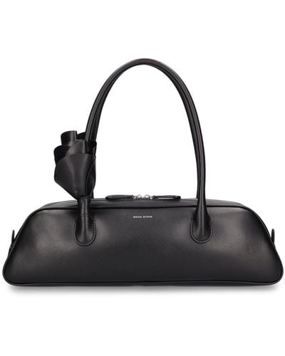 Magda Butrym Brigitte Trapeze Leather Top Handle Bag - Black