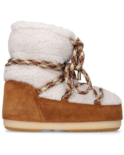 Moon Boot Light Shearling & Suede S - Multicolour