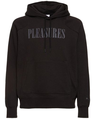 PUMA Pleasures Logo Hooded Sweatshirt - Black