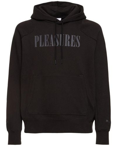 PUMA Pleasures Logo Hooded Sweatshirt - Black