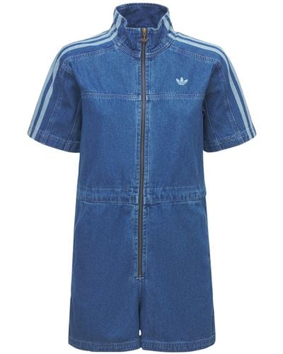 adidas Originals Denim Jumpsuit - Blue