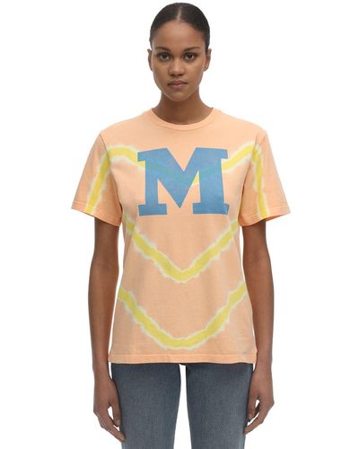 M Missoni Camiseta De Algodón Jersey Con Estampado - Multicolor