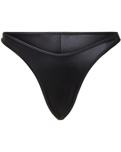 Palm Angels Monogram Crossover Lycra Bikini Bottoms - Black