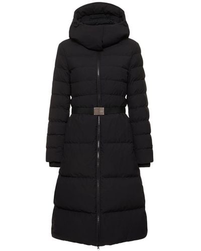 Burberry Burniston Belted Quilted Jacket W/ Hood - Black