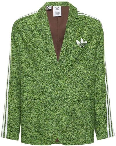 adidas Originals Kerwin Frost Grass Print Blazer - Green