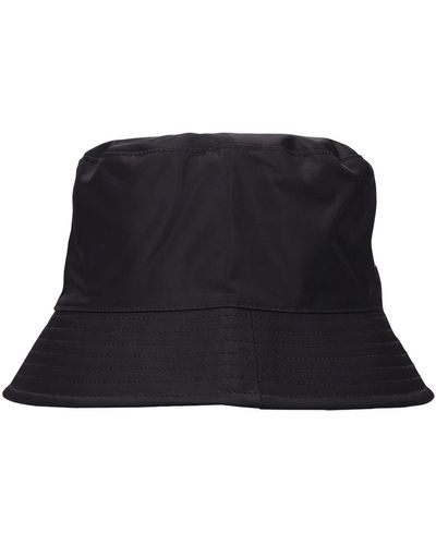 Palm Angels Classic Logo Canvas Bucket Hat - Black