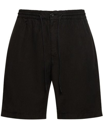 PT Torino Shorts de lyocell - Negro