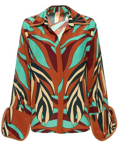 Johanna Ortiz Luz De Alma Silk Shirt - Multicolor