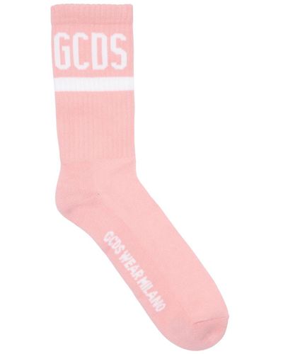 Gcds Socken Aus Baumwollmischung Mit Logo - Pink