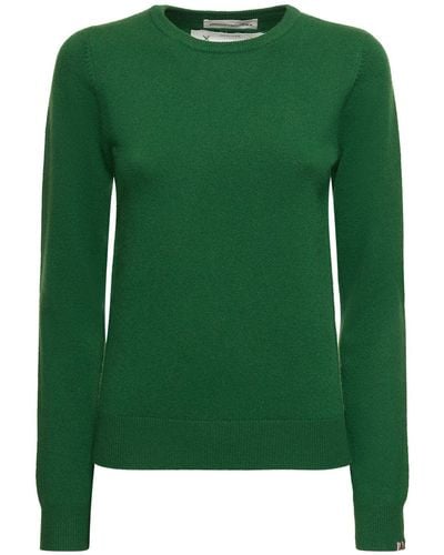 Extreme Cashmere Cashmere Blend Knit Crewneck Sweater - Green