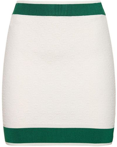 Casablancabrand Knit Mini Skirt - Green