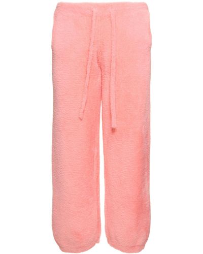 Bonsai Pantaloni loose fit in maglia - Rosa