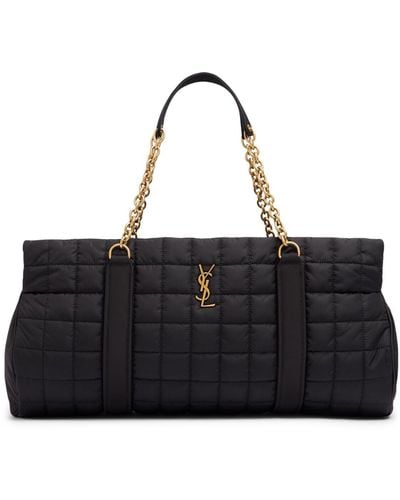 Saint Laurent Gloria Nylon Travel Shoulder Bag - Black