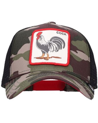 Goorin Bros Cappello trucker the rooster con patch - Rosso