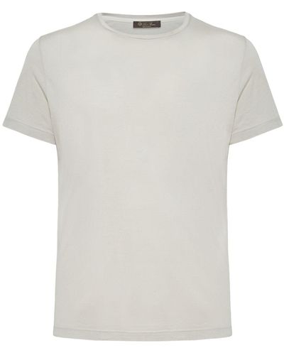 Loro Piana Silk & Cotton Soft Jersey T-shirt - White