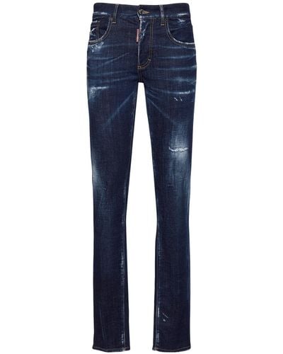 DSquared² 24/7 Stretch Denim Loose Fit Jeans - Blue