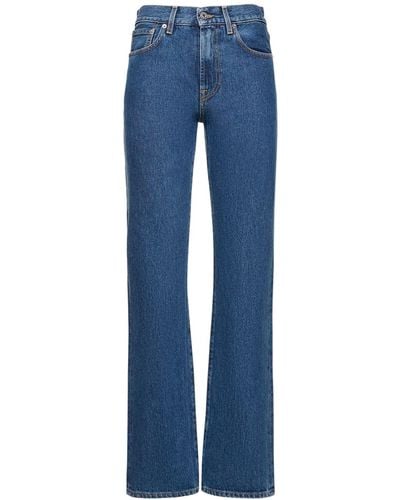 JW Anderson High Waist Denim Straight Jeans - Blue
