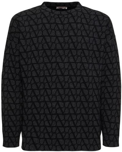Valentino Toile Iconographe ウールセーター - ブラック